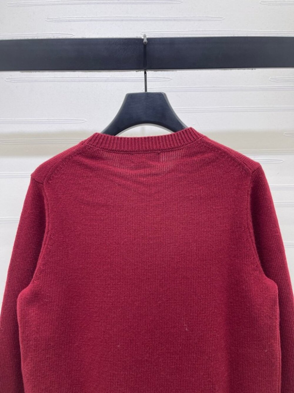 Polo Ralph Lauren Burgundy Polo Bear Crewneck Knit Sweater - Picture 6 of 7